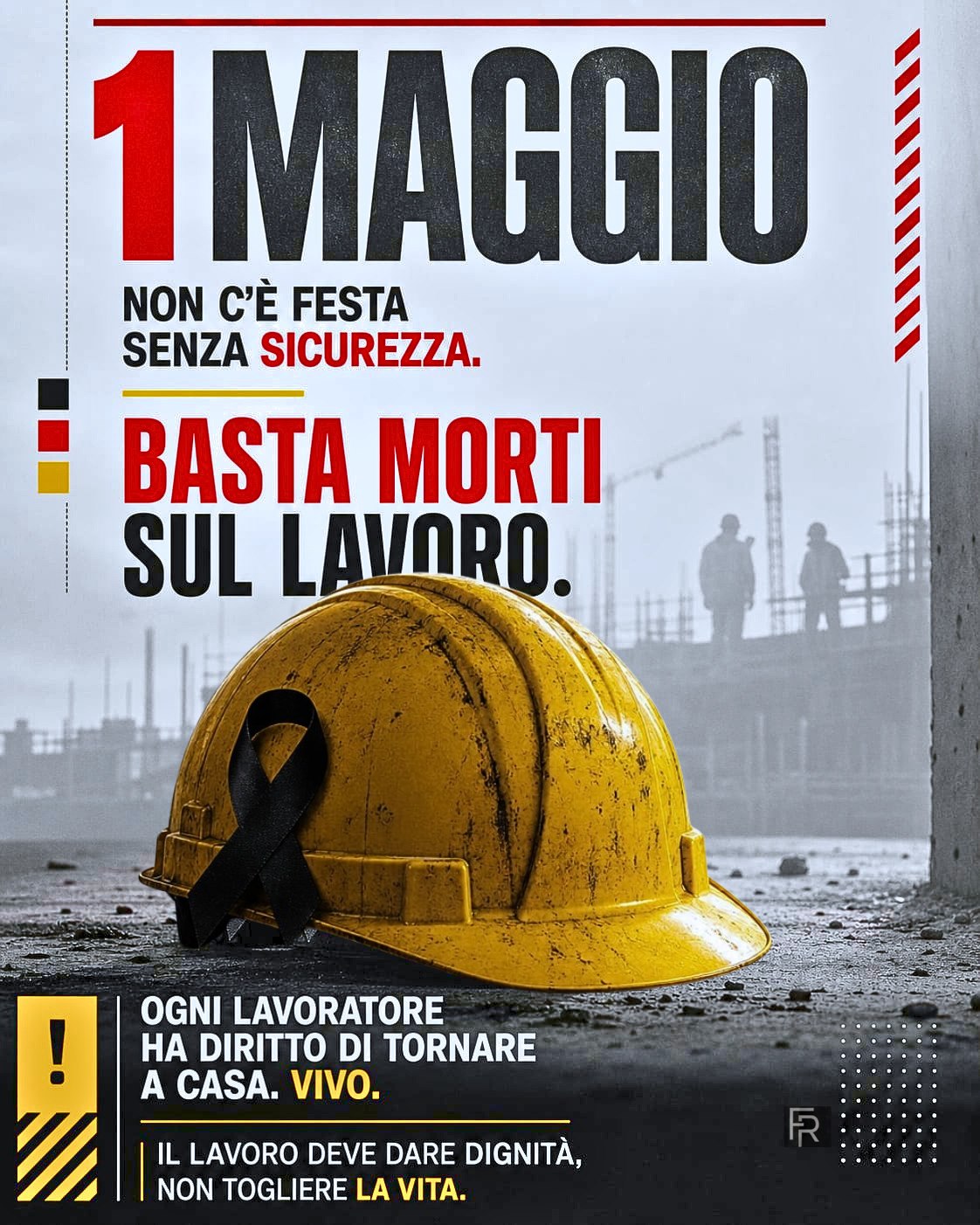 Poster sicurezza sul lavoro per il primo maggio
