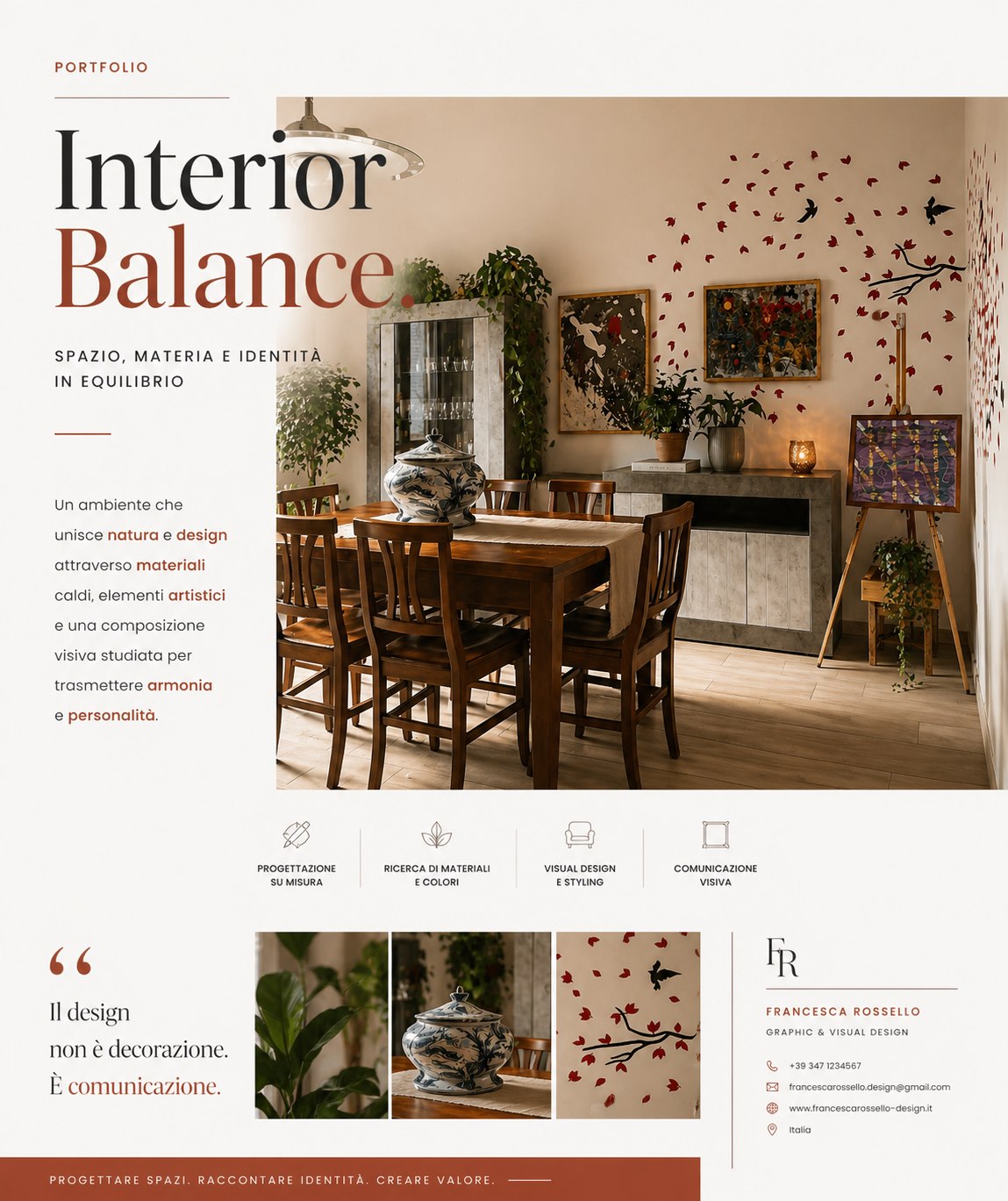 Visual portfolio interior design e salotto
